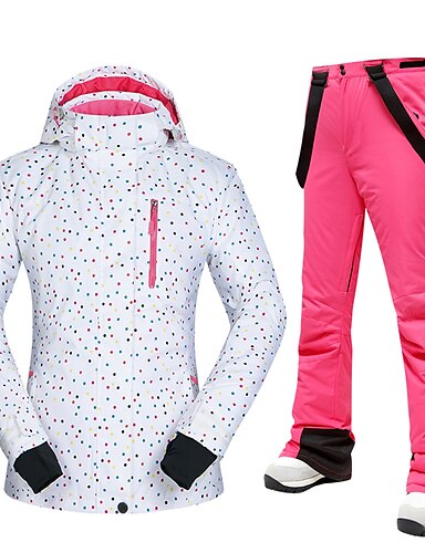 Ski Anzug Set Jacke Und Hose Damen Außen Schnee Skifahren Snowboard Bekleidung 