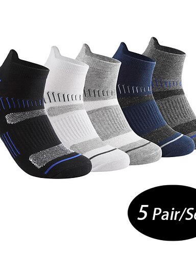 Herren Paare Socken Ankle Socken Laufsport Socken Schwarz Wei Farbe