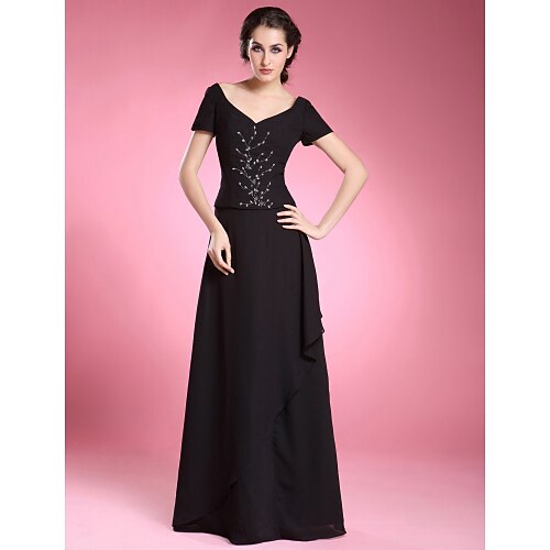 Linea-A Vestito Serata formale Lungo Manica corta A V Chiffon con Perline Con balze 2023
Linea-A Vestito Serata formale Lungo Manica corta A V Chiffon con Perline Con balze 2023