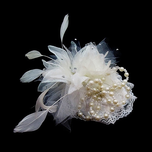 

Crystal / Feather / Fabric Crown Tiaras / Fascinators / Flowers with 1 Piece Wedding / Special Occasion / Party / Evening Headpiece