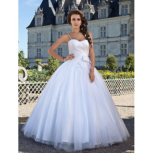 Ball Gown Wedding Dresses Sweetheart Neckline Floor Length Tulle Sleeveless with 2022
Ball Gown Wedding Dresses Sweetheart Neckline Floor Length Tulle Sleeveless with 2022