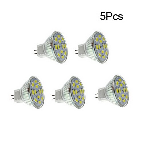 

5pcs 4W Bi-pin LED Spotlight Lights Bulbs 450lm GU4 12LED SMD 5730 Landscape 40W Halogen Bulb Replacement Warm Cold White 12V
