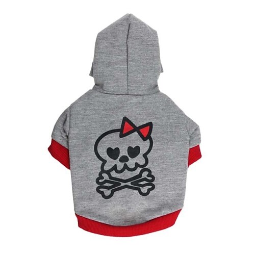 Cat Dog Hoodie Puppy Clothes Skull Casual / Daily Winter Dog Clothes Puppy Clothes Dog Outfits Gray / Red Black / Gray Costume for Girl and Boy Dog Cotton XS S M L
Cat Dog Hoodie Puppy Clothes Skull Casual / Daily Winter Dog Clothes Puppy Clothes Dog Outfits Gray / Red Black / Gray Costume for Girl and Boy Dog Cotton XS S M L