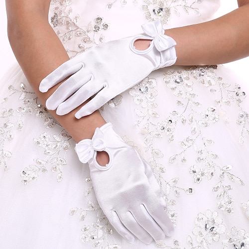

Spandex Wrist Length Glove Bridal Gloves / Party / Evening Gloves With Bowknot Wedding / Party Glove