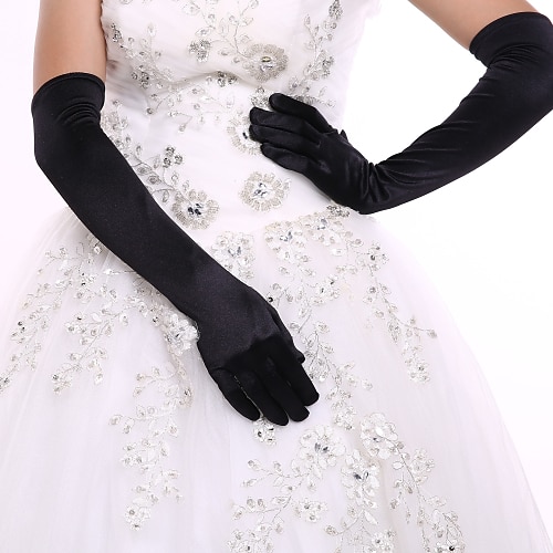

Spandex / Polyester Elbow Length Glove Classical / Bridal Gloves / Party / Evening Gloves With Solid Wedding / Party Glove
