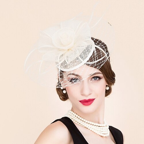 Linfrø / Fjær / Nett fascinators / Hatter med 1 Bryllup / Spesiell Leilighet / Avslappet Hodeplagg
Linfrø / Fjær / Nett fascinators / Hatter med 1 Bryllup / Spesiell Leilighet / Avslappet Hodeplagg
