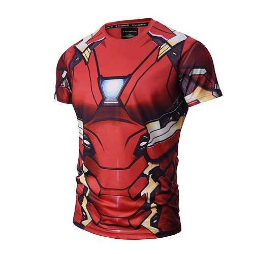 Men's T shirt Round Neck Daily Sports Print Short Sleeve Tops Active Punk Gothic Red
Men's T shirt Round Neck Daily Sports Print Short Sleeve Tops Active Punk Gothic Red