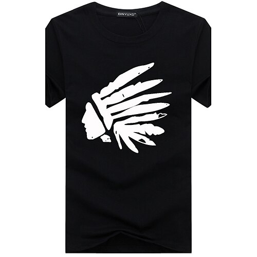 Men's T shirt Graphic Plus Size Round Neck Daily Sports Print Short Sleeve Slim Tops Cotton Basic Blue White Black / Summer
Men's T shirt Graphic Plus Size Round Neck Daily Sports Print Short Sleeve Slim Tops Cotton Basic Blue White Black / Summer