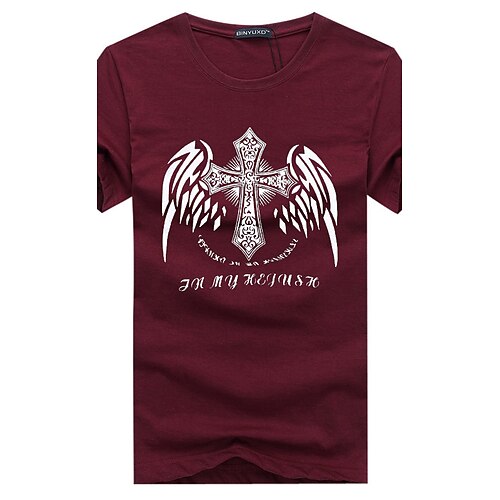 Men's T shirt Graphic Plus Size Round Neck Daily Sports Hole Print Short Sleeve Slim Tops Cotton Boho Blue White Black / Summer
Men's T shirt Graphic Plus Size Round Neck Daily Sports Hole Print Short Sleeve Slim Tops Cotton Boho Blue White Black / Summer