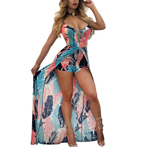 Women's Jumpsuit Backless Criss Cross Color Block Strap Boho Daily Holiday Skinny Regular Fit Sleeveless Blue Red Navy Blue S M L Fall / Print
Women's Jumpsuit Backless Criss Cross Color Block Strap Boho Daily Holiday Skinny Regular Fit Sleeveless Blue Red Navy Blue S M L Fall / Print