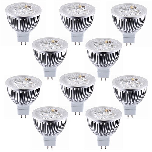 10stk 5.5 W LED-spotlys 450-500 lm MR16 4 LED Perler Højeffekts-LED Dekorativ Varm hvid Kold hvid / RoHs / CE
10stk 5.5 W LED-spotlys 450-500 lm MR16 4 LED Perler Højeffekts-LED Dekorativ Varm hvid Kold hvid / RoHs / CE