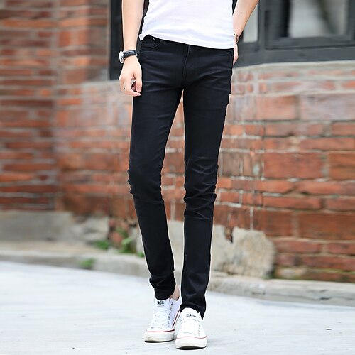 Men's Slim Chinos Full Length Pants Daily Stretchy Solid Colored Cotton Black 29 30 31 32 33
Men's Slim Chinos Full Length Pants Daily Stretchy Solid Colored Cotton Black 29 30 31 32 33