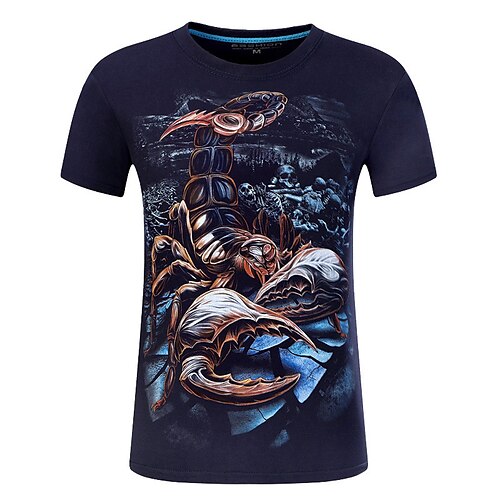 Men's T shirt Animal Plus Size Round Neck Daily Print Short Sleeve Tops Cotton Blue Black / Summer
Men's T shirt Animal Plus Size Round Neck Daily Print Short Sleeve Tops Cotton Blue Black / Summer