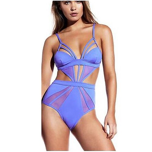 Women's One Piece Swimsuit Mesh Bodysuit Bathing Suit Solid Colored Swimwear Amethyst White Breathable Quick Dry Lightweight Swimming Surfing Beach Summer / Nylon / Stretchy
Women's One Piece Swimsuit Mesh Bodysuit Bathing Suit Solid Colored Swimwear Amethyst White Breathable Quick Dry Lightweight Swimming Surfing Beach Summer / Nylon / Stretchy