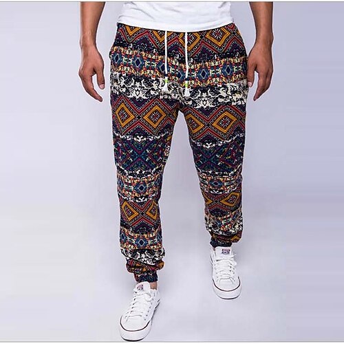 Men's Loose Slim Sweatpants Print Full Length Pants Daily Sports Micro-elastic Geometric Blue Red Brown Navy Blue M L XL XXL / Fall / Winter / Spring
Men's Loose Slim Sweatpants Print Full Length Pants Daily Sports Micro-elastic Geometric Blue Red Brown Navy Blue M L XL XXL / Fall / Winter / Spring