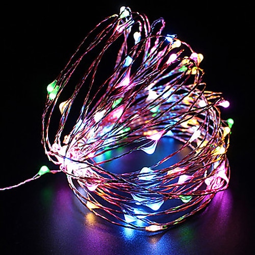 

Waterproof 10M 100 LED USB 5V Fairy String Lights Firefly Lights Christmas Decor Christmas Lights Multi Color