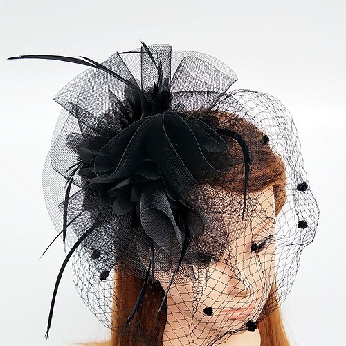 Fjær / Nett fascinators / blomster / Hatter med Fjær / pels 1 stk Bryllup / Spesiell Leilighet / Damenes dag Hodeplagg
Fjær / Nett fascinators / blomster / Hatter med Fjær / pels 1 stk Bryllup / Spesiell Leilighet / Damenes dag Hodeplagg