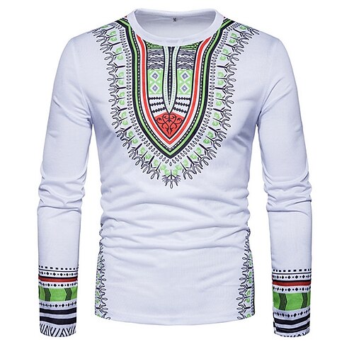 Men's T shirt Tribal Round Neck Daily Print Long Sleeve Slim Tops Cotton Boho White Black Red / Fall / Spring
Men's T shirt Tribal Round Neck Daily Print Long Sleeve Slim Tops Cotton Boho White Black Red / Fall / Spring
