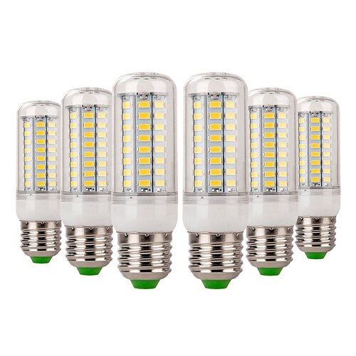 

6pcs 7 W LED Corn Lights 600-700 lm E14 E26 / E27 72 LED Beads SMD 5730 Decorative Warm White Cold White 220-240 V / CE Certified