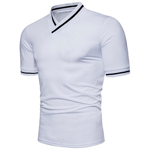 Men's T shirt Solid Colored V Neck Daily Jacquard Short Sleeve Tops Cotton White Black Royal Blue / Summer
Men's T shirt Solid Colored V Neck Daily Jacquard Short Sleeve Tops Cotton White Black Royal Blue / Summer