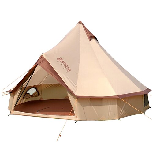 8 personer Bell Telt Glampingtelt Utendørs Vindtett Regn-sikker Professjonell Med enkelt lag Telt >3000 mm til Camping / fotturer / grotting Reise polyester 400400250 cm
8 personer Bell Telt Glampingtelt Utendørs Vindtett Regn-sikker Professjonell Med enkelt lag Telt >3000 mm til Camping / fotturer / grotting Reise polyester 400400250 cm