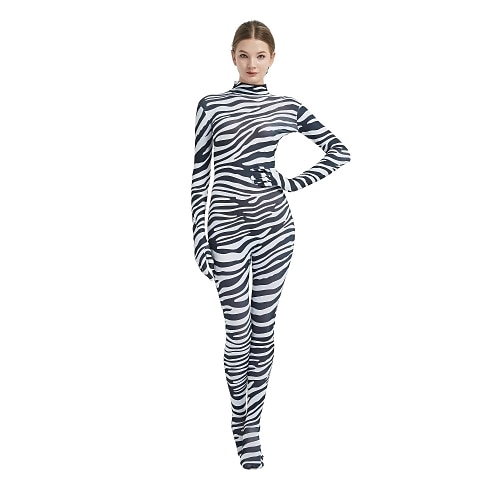 

Patterned Zentai Suits Cosplay Costume Catsuit Adults' Latex Spandex Lycra Elastic Cosplay Costumes Stylish Special Design Chic & Modern Men's Women's Animal Fur Pattern Zebra Halloween Carnival