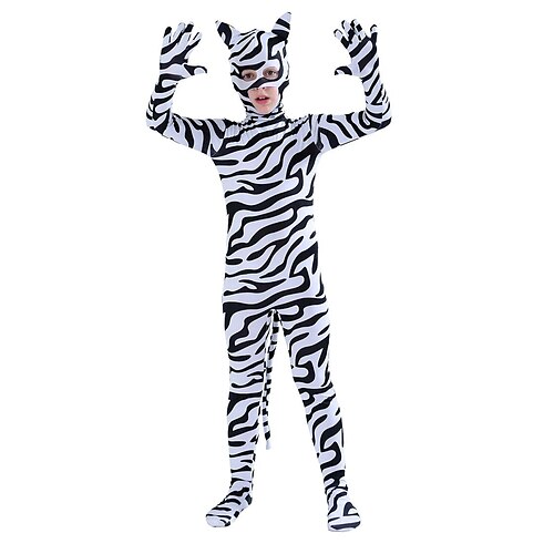 

Patterned Zentai Suits Cosplay Costume Skin Suit Kid's Spandex Lycra Cosplay Costumes Men's Women's Zebra Halloween Carnival Masquerade / High Elasticity