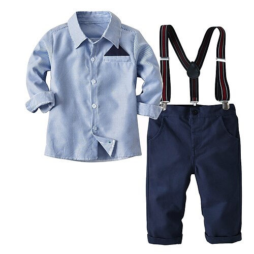 Kids Boys Shirt & Pants Clothing Set Outfit Long Sleeve Embroidered Cotton Set School Basic Blue
Kids Boys Shirt & Pants Clothing Set Outfit Long Sleeve Embroidered Cotton Set School Basic Blue