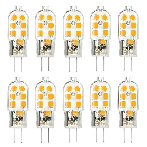 

10pcs G4 3W 200-300lm 12LED LED Bi-pin Lights 2835SMD Warm White Cool White Natural White Led Corn Bulb Chandelier Lamp AC 12V