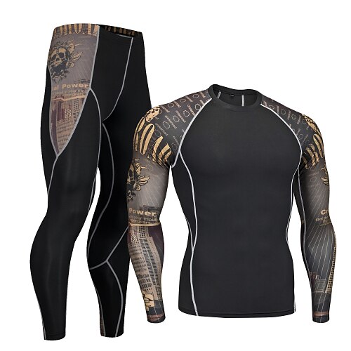 Nuckily Men's Long Sleeve Cycling Base Layer Coffee Skull Bike Clothing Suit Quick Dry Sports Polyester Spandex Skull Mountain Bike MTB Road Bike Cycling Clothing Apparel / Micro-elastic
Nuckily Men's Long Sleeve Cycling Base Layer Coffee Skull Bike Clothing Suit Quick Dry Sports Polyester Spandex Skull Mountain Bike MTB Road Bike Cycling Clothing Apparel / Micro-elastic