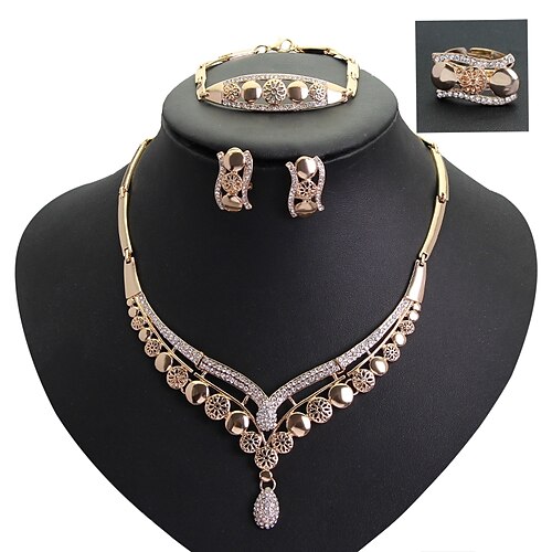1 set Jewelry Set For Women's Wedding Gift Mother's Day Rhinestone Alloy Hollow Out
1 set Jewelry Set For Women's Wedding Gift Mother's Day Rhinestone Alloy Hollow Out