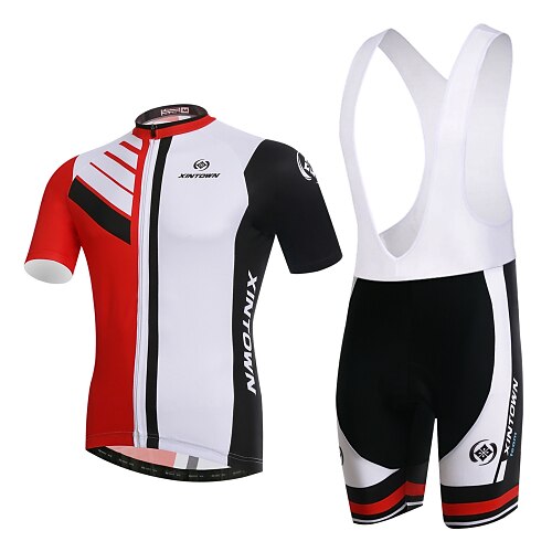 XINTOWN Men's Women's Cycling Jersey with Bib Shorts Short Sleeve Mountain Bike MTB Road Bike Cycling Winter Red White Fashion Plus Size Bike Clothing Suit 3D Pad Breathable Ultraviolet Resistant
XINTOWN Men's Women's Cycling Jersey with Bib Shorts Short Sleeve Mountain Bike MTB Road Bike Cycling Winter Red White Fashion Plus Size Bike Clothing Suit 3D Pad Breathable Ultraviolet Resistant
