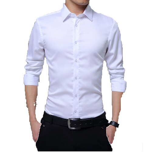 Men's Dress Shirt Solid Colored Red Navy Blue Light Blue White Black Wedding Party Long Sleeve Clothing Apparel Basic Business Luxury Shiny / Work
Men's Dress Shirt Solid Colored Red Navy Blue Light Blue White Black Wedding Party Long Sleeve Clothing Apparel Basic Business Luxury Shiny / Work