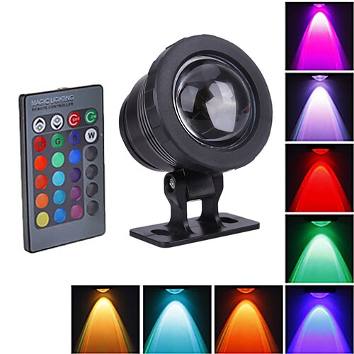 

RGB Fountain Pond Lights Underwater LED Spotlight Outdoor Waterproof Christmas New Year Party 10W 800lm LED Beads 12V