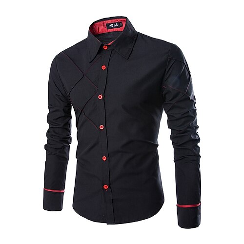 Men's Shirt Dress Shirt Solid Colored Collar Spread Collar Blue Pink Army Green Lavender Red Daily Work Long Sleeve Clothing Apparel Business / Spring / Fall
Men's Shirt Dress Shirt Solid Colored Collar Spread Collar Blue Pink Army Green Lavender Red Daily Work Long Sleeve Clothing Apparel Business / Spring / Fall