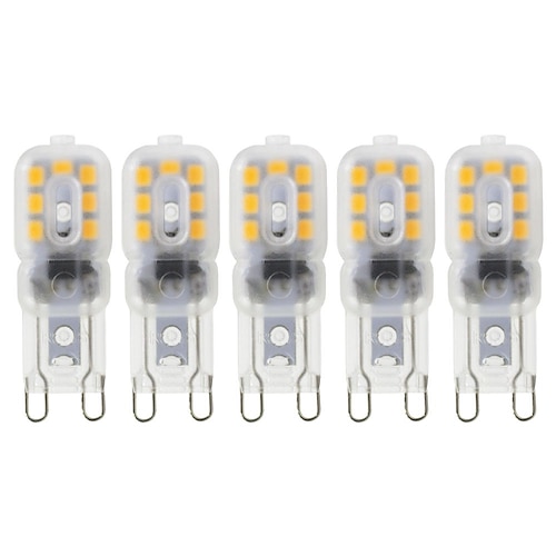 

5pcs 3W LED Bi-pin Light Bulb 300lm G9 14LEDs SMD 2835 Dimmable 360 Degree Beam Angle Warm Cold White 25W Halogen Equivalent 220-240V 110-130V CE Certified