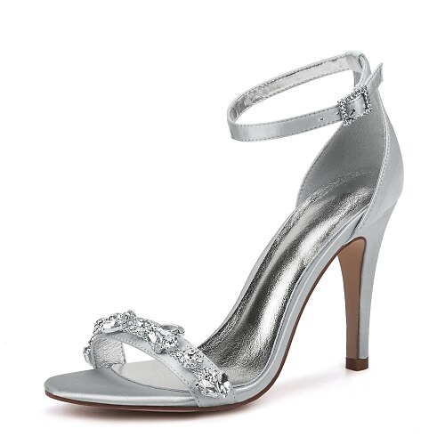 Women's Wedding Shoes Ankle Strap Heels Wedding Sandals Bridal Shoes Rhinestone Crystal High Heel Open Toe Wedding Party & Evening Satin Ankle Strap Spring Summer Solid Colored White Black Purple
Women's Wedding Shoes Ankle Strap Heels Wedding Sandals Bridal Shoes Rhinestone Crystal High Heel Open Toe Wedding Party & Evening Satin Ankle Strap Spring Summer Solid Colored White Black Purple