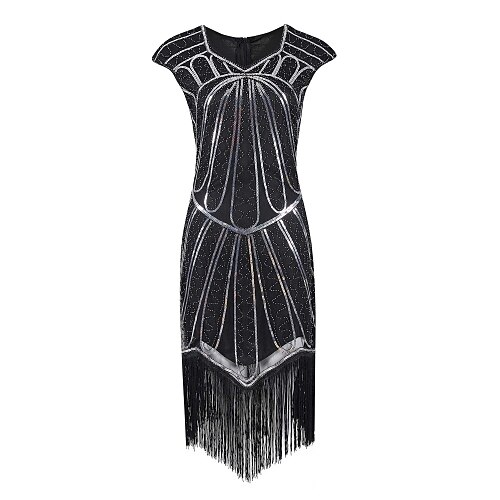 The Great Gatsby Charleston Roaring 20s 1920s Cocktail Dress Vintage Dress Flapper Dress Party Costume Masquerade Prom Dress Halloween Costumes Prom Dresses Women's Sequins Tassel Fringe Costume
The Great Gatsby Charleston Roaring 20s 1920s Cocktail Dress Vintage Dress Flapper Dress Party Costume Masquerade Prom Dress Halloween Costumes Prom Dresses Women's Sequins Tassel Fringe Costume