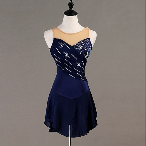Figure Skating Dress Women's Girls' Ice Skating Dress Outfits Dark Navy Red Mesh Spandex Practice Professional Competition Skating Wear Anatomic Design Quick Dry Handmade Classic Crystal / Rhinestone
Figure Skating Dress Women's Girls' Ice Skating Dress Outfits Dark Navy Red Mesh Spandex Practice Professional Competition Skating Wear Anatomic Design Quick Dry Handmade Classic Crystal / Rhinestone