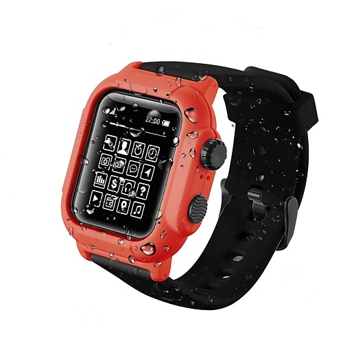 Smartwatch Case with Band For Apple Watch Series 6/SE/5/4/3/2/1 Silicone Apple watch case 44mm 42mm 40mm Soft Silicone Watch Band, Shock Proof Protective case
Smartwatch Case with Band For Apple Watch Series 6/SE/5/4/3/2/1 Silicone Apple watch case 44mm 42mm 40mm Soft Silicone Watch Band, Shock Proof Protective case
