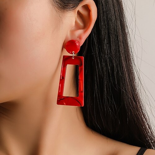 1 Pair Drop Earrings Dangle Earrings For Women's Party Gift Festival Acrylic Hollow Out
1 Pair Drop Earrings Dangle Earrings For Women's Party Gift Festival Acrylic Hollow Out