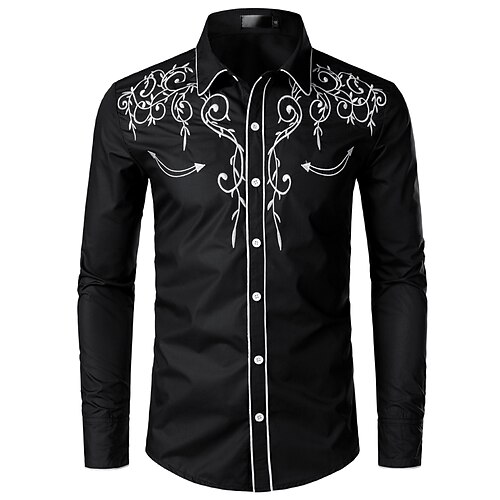 Men's Shirt Solid Colored Casual Classic Collar Embroidered Tops White Black Red Dress Shirts Party Wedding
Men's Shirt Solid Colored Casual Classic Collar Embroidered Tops White Black Red Dress Shirts Party Wedding