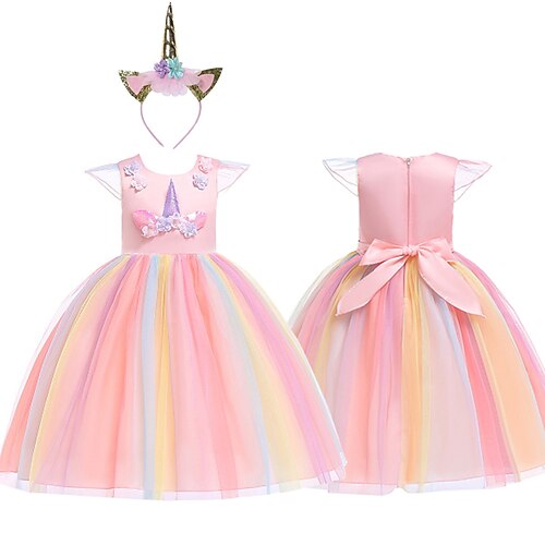 Prinsesse enhjørning Cosplay kostume Maskerade Blomsterpikekjole Pige Film Cosplay Mode Fest A-linje Seddel Lilla Gul Lys pink Kjole Hovedtøj Jul Karneval Bomuld
Prinsesse enhjørning Cosplay kostume Maskerade Blomsterpikekjole Pige Film Cosplay Mode Fest A-linje Seddel Lilla Gul Lys pink Kjole Hovedtøj Jul Karneval Bomuld