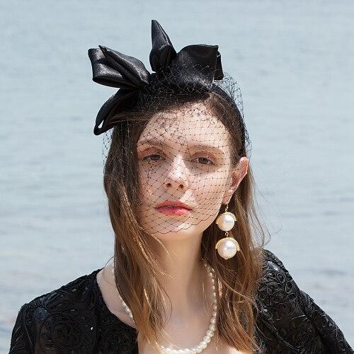 Tulle / Seta Cerchietti / fascinators con Fiocco in satin 1pc Occasioni speciali / Party / serata Copricapo
Tulle / Seta Cerchietti / fascinators con Fiocco in satin 1pc Occasioni speciali / Party / serata Copricapo