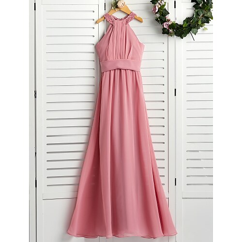 A-linje Gulvlengde Grime Chiffon Junior brudepike kjoler og kjoler Med Perlearbeid Rosa Gjestekjole for barn 4-16 år
A-linje Gulvlengde Grime Chiffon Junior brudepike kjoler og kjoler Med Perlearbeid Rosa Gjestekjole for barn 4-16 år