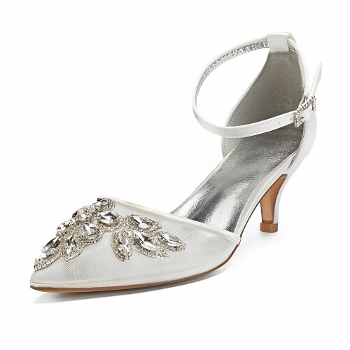 Women's Wedding Shoes Wedding Party & Evening Ankle Strap Heels Wedding Heels Bridal Shoes Rhinestone Crystal Sequin Kitten Heel Pointed Toe Vintage British Mesh Ankle Strap Solid Colored Silver
Women's Wedding Shoes Wedding Party & Evening Ankle Strap Heels Wedding Heels Bridal Shoes Rhinestone Crystal Sequin Kitten Heel Pointed Toe Vintage British Mesh Ankle Strap Solid Colored Silver