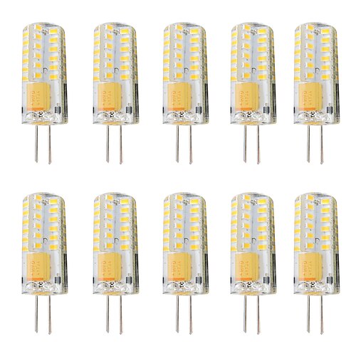 

10pcs 3 W LED Bi-pin Lights 300 lm G4 T 48 LED Beads SMD 3014 Dimmable Warm White White 12-24 V