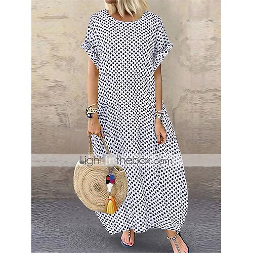 Per donna Abito casual Vestito longuette Nero Bianco Blu Manica corta A pois Collage Primavera Estate Girocollo Informale Morbido 2023 M L XL XXL 3XL 4XL 5XL
Per donna Abito casual Vestito longuette Nero Bianco Blu Manica corta A pois Collage Primavera Estate Girocollo Informale Morbido 2023 M L XL XXL 3XL 4XL 5XL