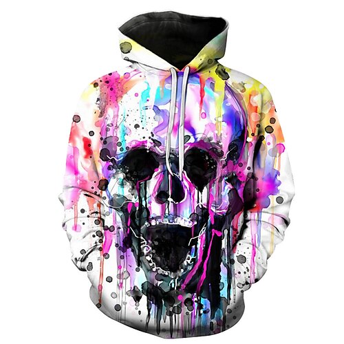 Men's Hoodie Rainbow Hooded Skull 3D Halloween Plus Size Streetwear Casual Clothing Apparel Hoodies Sweatshirts
Men's Hoodie Rainbow Hooded Skull 3D Halloween Plus Size Streetwear Casual Clothing Apparel Hoodies Sweatshirts