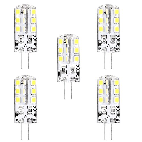 

5pcs 3 W LED Bi-pin Lights 300 lm G4 T 24 LED Beads SMD 2835 Warm White White 12 V